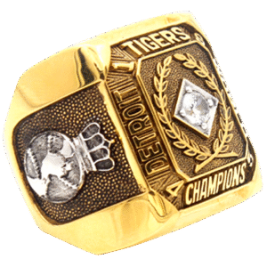 1945 Detroit Tigers World Championship Ring